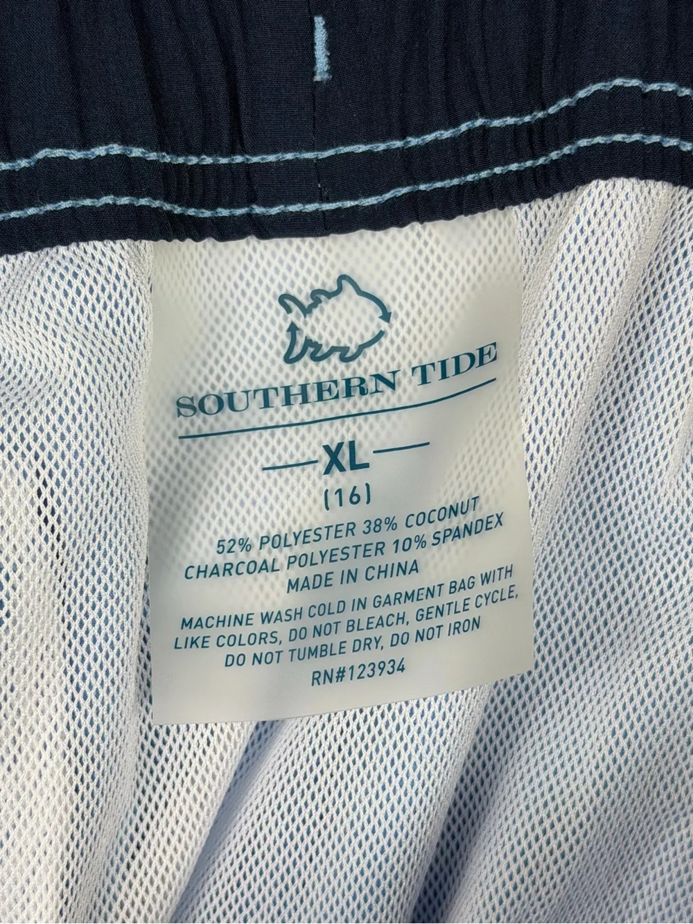 Southern Tide Light Blue Youth Swim Trunks
